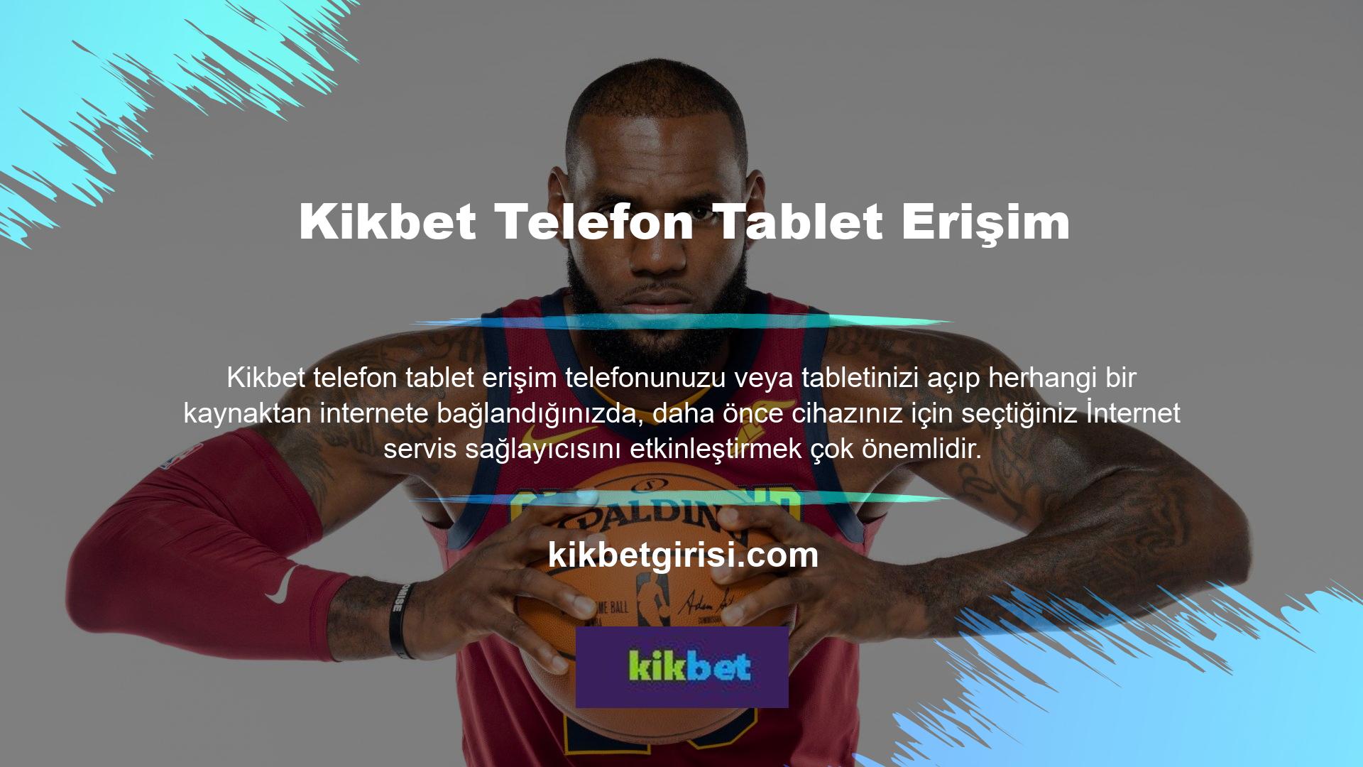 Adres çubuğu bölümüne erişin ve adresi Kikbet başlangıçta ISS'nize sağladığınız giriş adresi olarak girin
