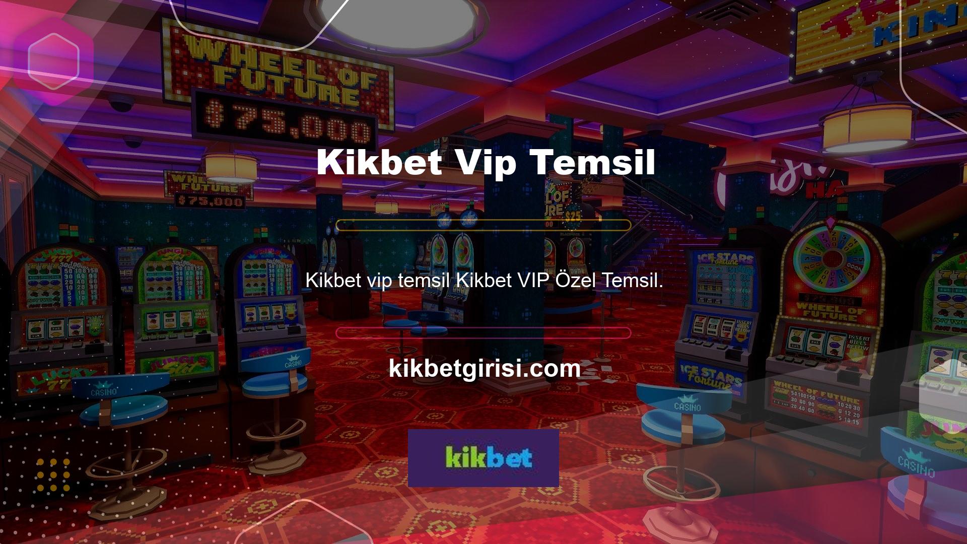 Özel Temsil Hizmeti Kikbet VIP Normal üyeler her zaman Kikbet VIP özel temsiline canlı destek yoluyla erişebilir